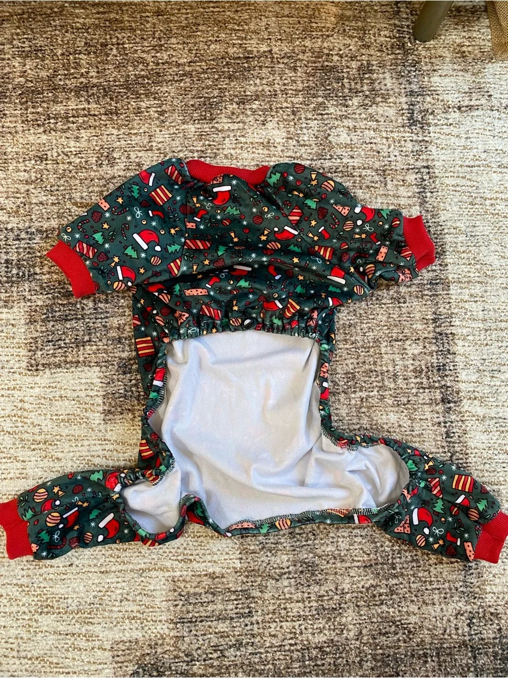 Dog Holiday Pajama Onesie